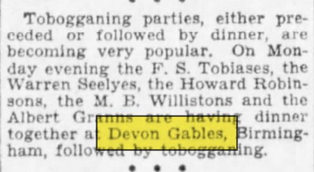 Devon Gables (Port O Three) - Feb 1929 Article 